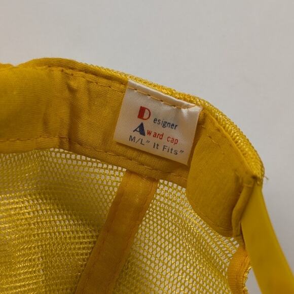 Vintage Rio Airlines Meshback Snapback Yellow Red Summer Bright Snapback Hat - Picture 4 of 6